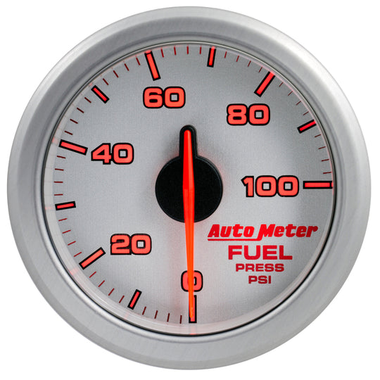 Autometer Airdrive 2-1/6in Fuel Pressure Gauge 0-100 PSI - Silver