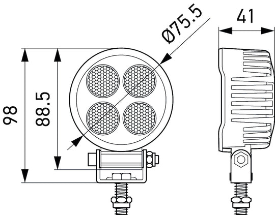 Hella ValueFit LED Work Light TR1700 LED MV CR LT