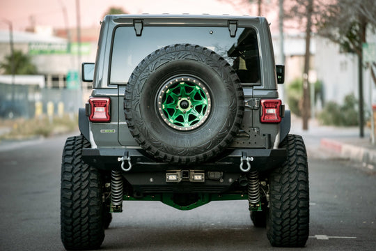 DV8 Offroad 07-21 Jeep Wrangler (JK/JL) Bolt-On Hitch w/ Lights