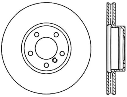 StopTech 04-12 Volkswagen Touareg Drilled Left Front Premium Brake Rotor