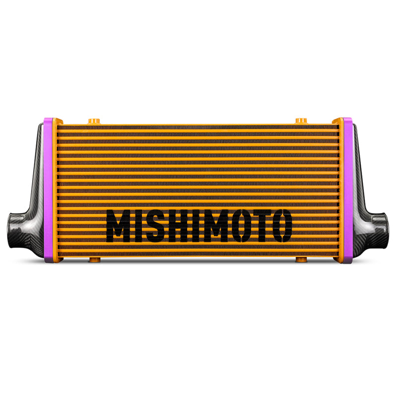 Mishimoto Universal Carbon Fiber Intercooler - Matte Tanks - 600mm Black Core - S-Flow - C V-Band