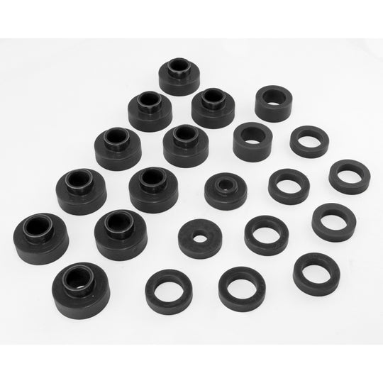 Rugged Ridge Body Mount Kit Black 80-86 Jeep CJ5 &amp; CJ7