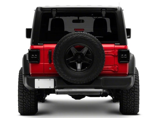 Raxiom 18-23 Jeep Wrangler JL Axial Series Linear LED Tail Lights- Blk Housing (Smoked Lens)