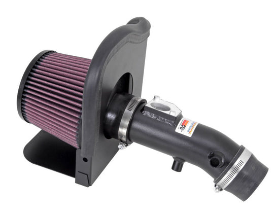 K&amp;N 06-10 Toyota Yaris L4-1.5L Flat Black Typhoon Short Ram Intake