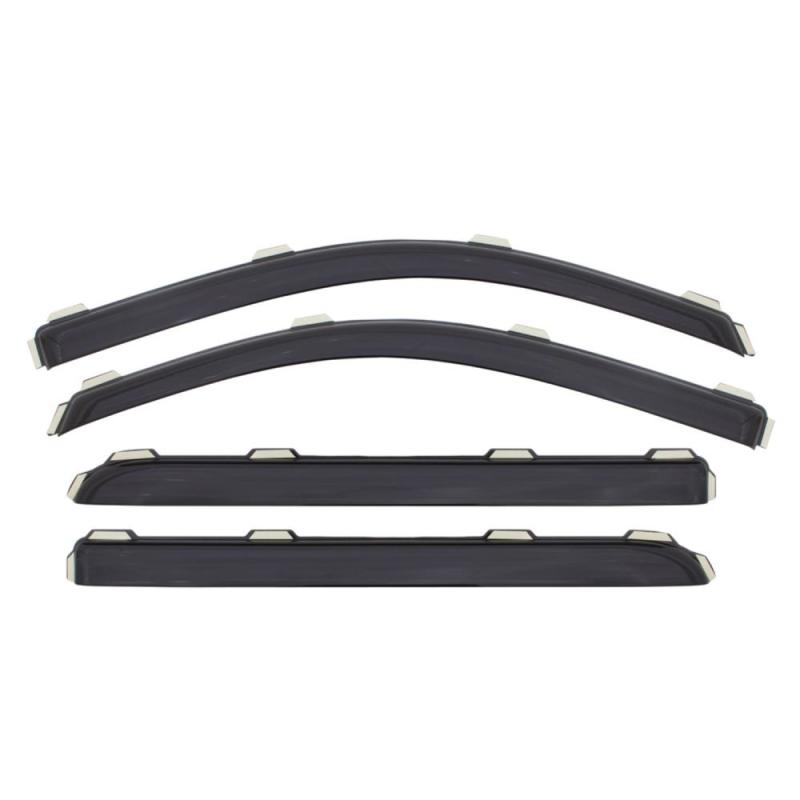 AVS 14-18 Hyundai Genesis Ventvisor In-Channel Front &amp; Rear Window Deflectors 4pc - Smoke