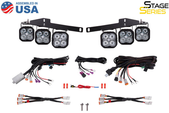 Diode Dynamics 17-20 Ford Raptor SS3 LED Fog Light Kit - White Sport