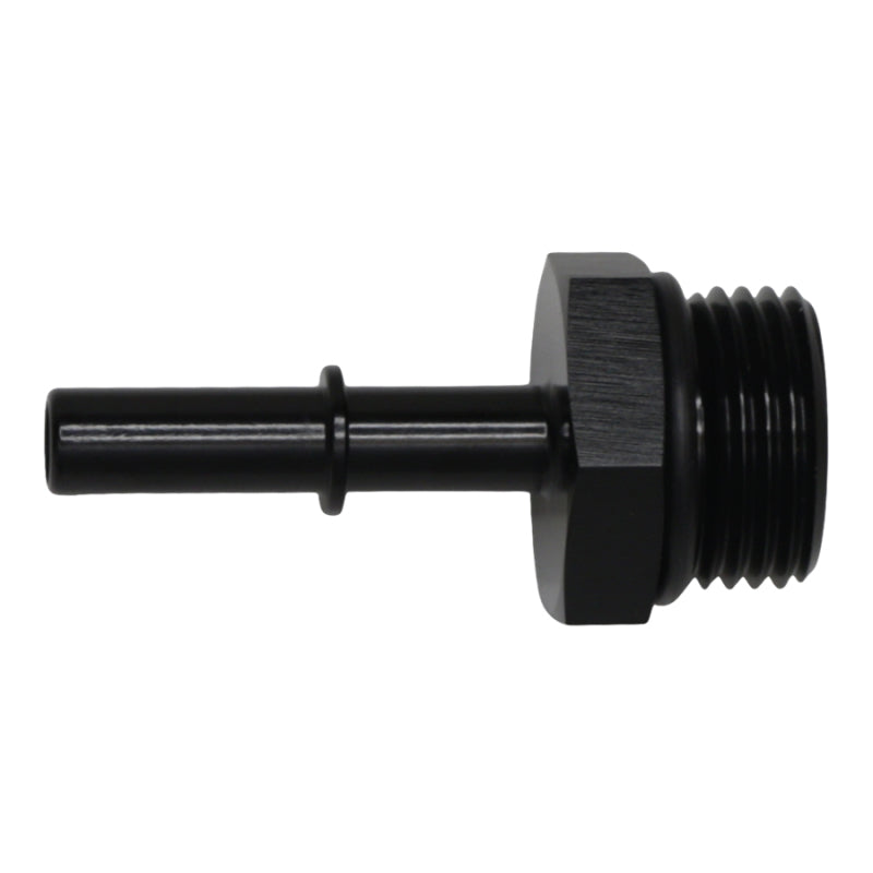 DeatschWerks 10AN ORB Male to 5/16in Male EFI Quick Connect Adapter - Anodized Matte Black