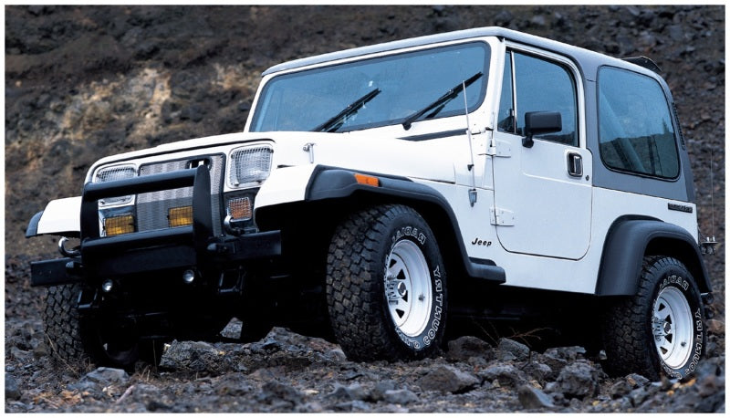 Bushwacker 87-95 Jeep Wrangler Extend-A-Fender Style Flares 4pc Excludes Renegade - Black