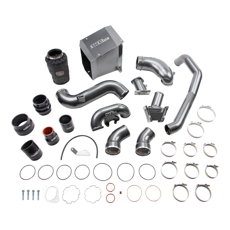 Wehrli 2007.5-2010 Chevrolet Duramax 6.6L LMM Stage 2 High Flow Intake Bundle Kit - Candy Red