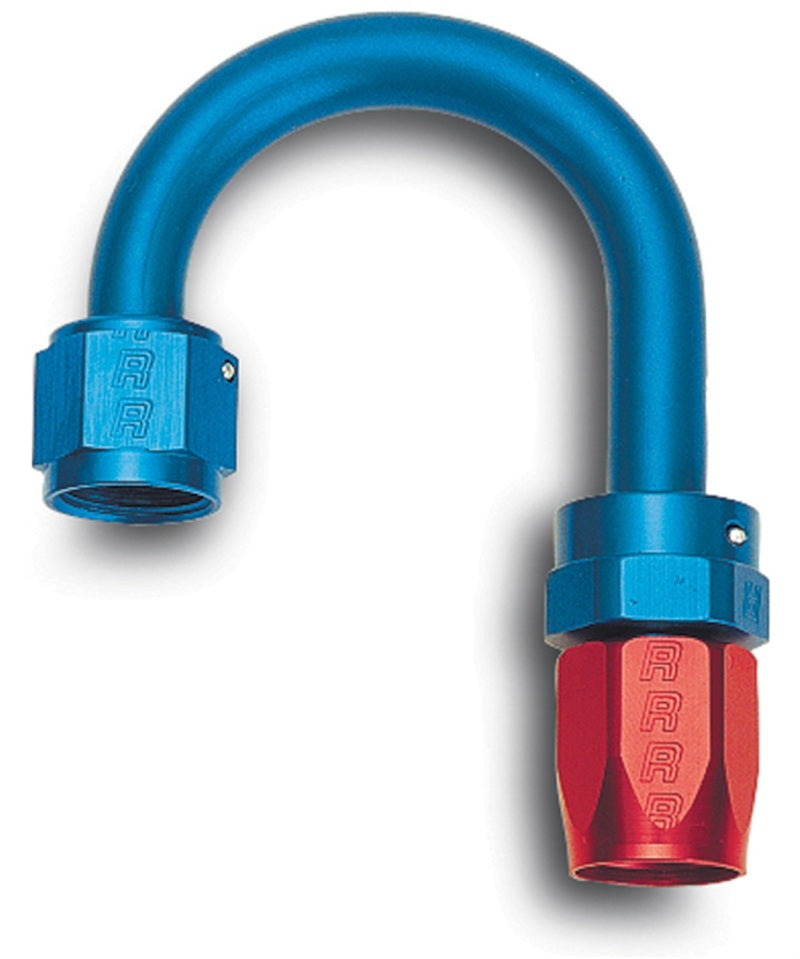 Russell Performance -8 AN Red/Blue 180 Degree Full Flow Swivel Hose End (With 1-1/4in Radius)