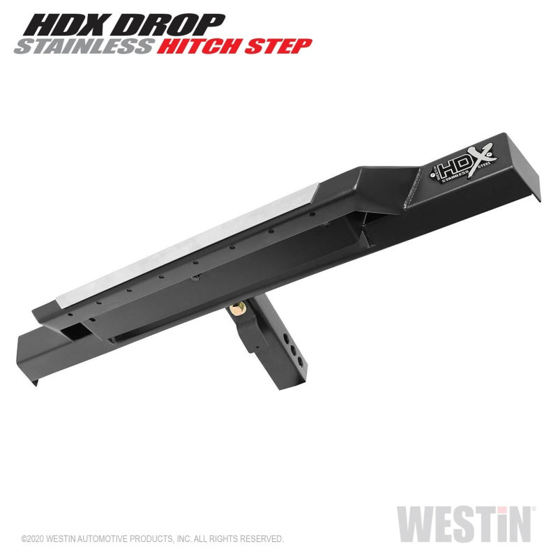 Westin HDX Stainless Drop Hitch Step 34in Step 2in Receiver - Textured Black