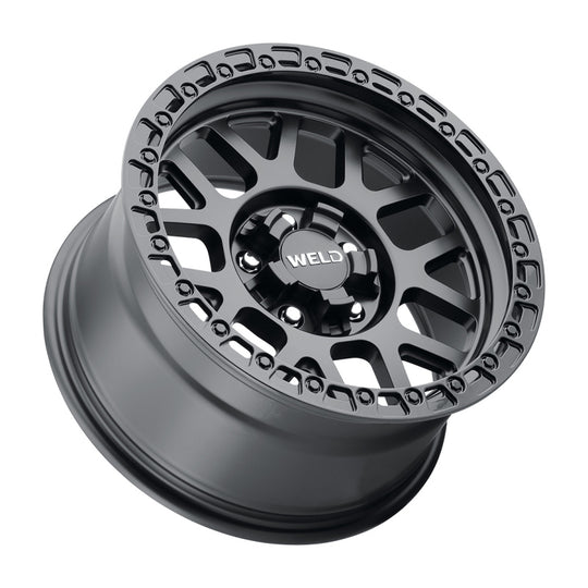 Weld Off-Road W104 17X9.0 Cinch 5X114.3 5X127 ET-12 BS4.50 Satin Black Gloss Black 78.1