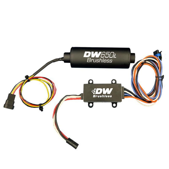 DeatschWerks DW650iL Series 650LPH In-Line External Fuel Pump w/ PWM Controller