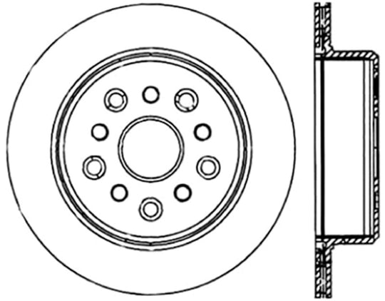 StopTech Power Slot 5/93-98 Supra Turbo Rear Right SportStop CRYO Slotted Rotor