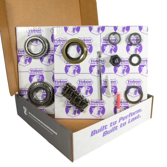 Yukon 8.25in CHY 4.56 Rear Ring & Pinion Install Kit Positraction 1.618in ID Axle Bearings