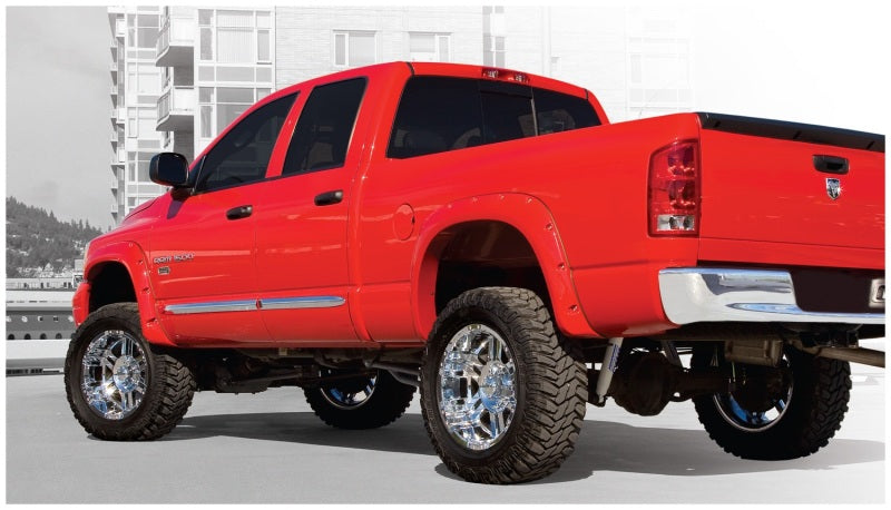 Bushwacker 02-08 Dodge Ram 1500 Fleetside Pocket Style Flares 4pc 75.9/76.3/97.9in Bed - Black