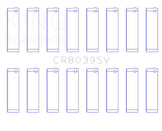 King 08-10 Ford Powerstroke 6.4L (Size +.026mm) Connecting Rod Bearing Set