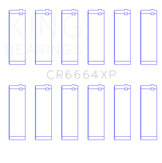 King Buick V6 (Size 0.010 Oversized) XP - Series Performance Rod Bearing Set