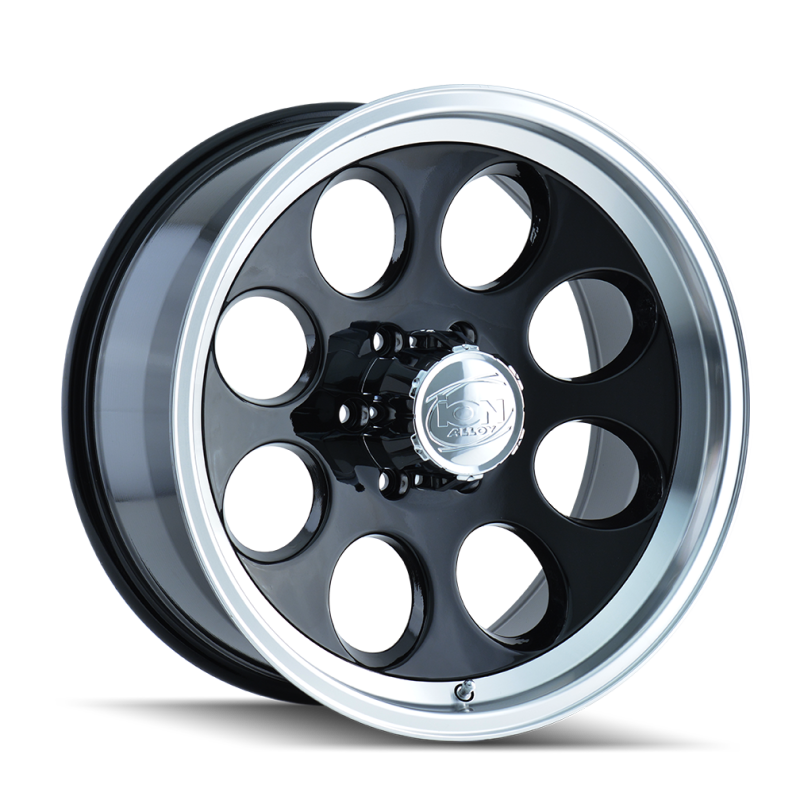 ION Type 171 15x8 / 5x120.65 BP / -27mm Offset / 83.82mm Hub Black/Machined Wheel