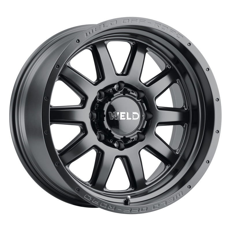 Weld Off-Road W101 20X10 Stealth 8X170 ET-18 BS4.75 Satin Black 125.1