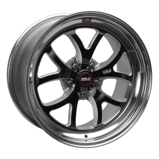 Weld S76 18x9.5 / 5x4.5 BP / 6.2in. BS Black Wheel (Medium Pad) - Non-Beadlock