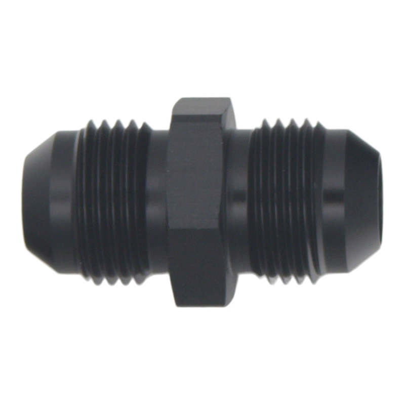 DeatschWerks 8AN Male Flare to 8AN Male Flare Coupler - Anodized Matte Black