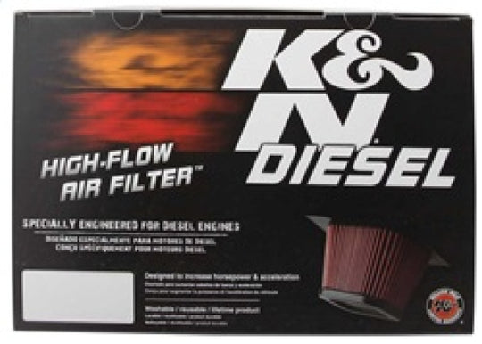 K&amp;N 2017 Ford F250 Super Duty V8-6.7L DSL Replacement Drop In Air Filter