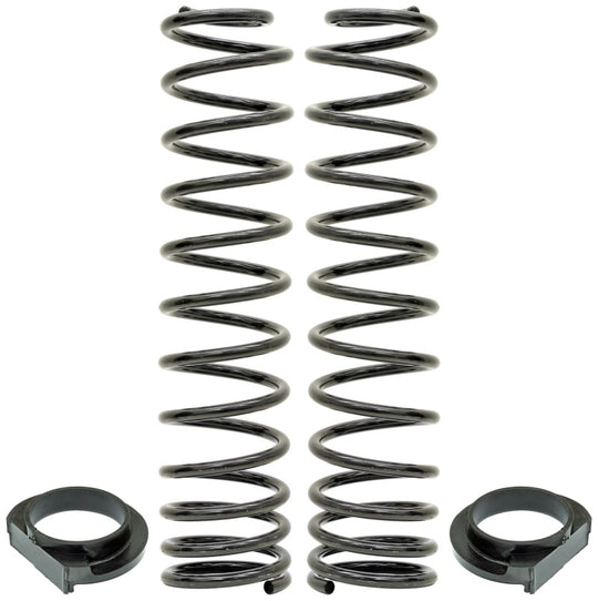 RockJock JL Front Coil Springs 4in Lift w/ Urethane Isolators Pair