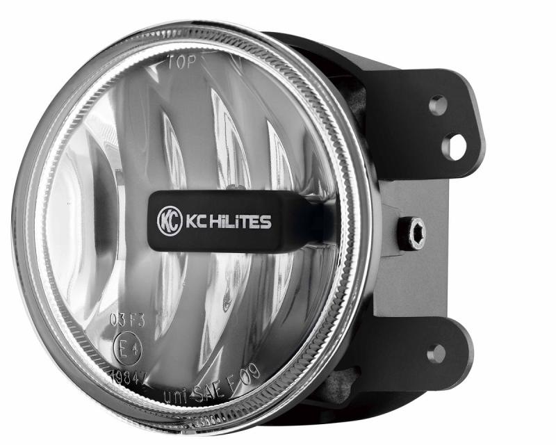 KC HiLiTES 10-18 Jeep JK 4in. Gravity G4 LED Light 10w SAE/ECE Clear Fog Beam (Single)