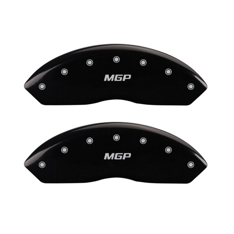 MGP 4 Caliper Covers Engraved Front & Rear MGP Black Finish Silver Char 2009 Mercedes-Benz C300