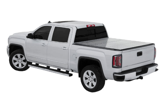 Access LOMAX Pro Series Tri-Fold Cover 07-19 Toyota Tundra 6ft6in Bed (Deck Rail) - Blk Diamond Mist