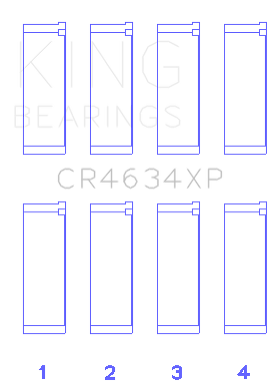 King Hyundai G4KF (Size +0.50) Connecting Rod Bearing Set