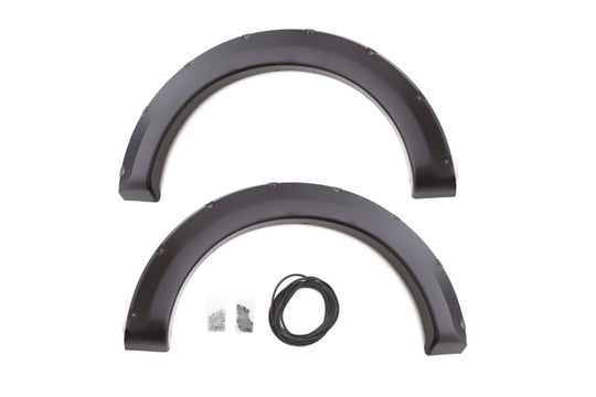 Lund 11-16 Ford F-250 Super Duty RX-Rivet Style Smooth Elite Series Fender Flares - Black (2 Pc.)