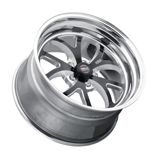 Weld S76 17x10 / 5x4.75 BP / 7.3in. BS Black Wheel (Medium Pad) - Non-Beadlock