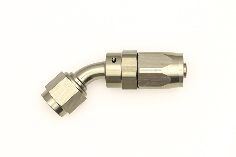 DeatschWerks 6AN Female Swivel 45-Degree Hose End CPE