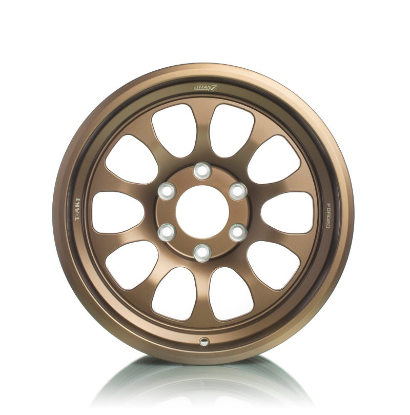 Titan 7 T-AK1 17x8.5 5x127 -1 Offset / 71.5 CB Techna Bronze Wheel (Dropship ONLY)