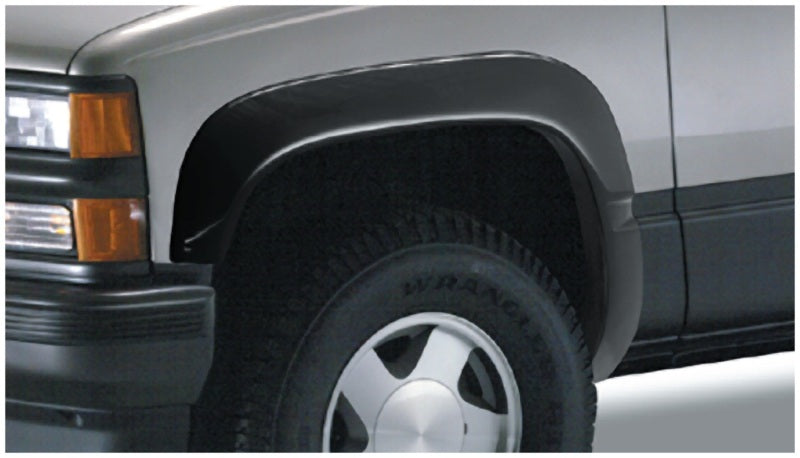 Bushwacker 88-99 Chevy C1500 Extend-A-Fender Style Flares 2pc Covers OEM Flare Holes - Black