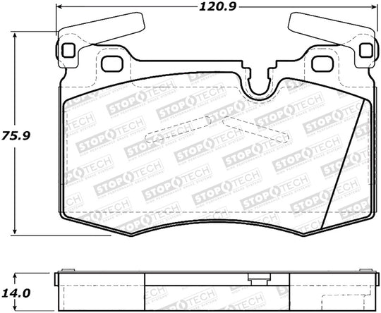 StopTech Sport Brake Pads w/Shims and Hardware - Front