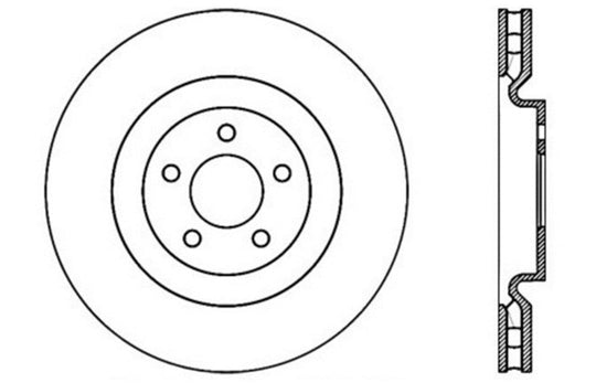 StopTech Drilled Sport Brake Rotor