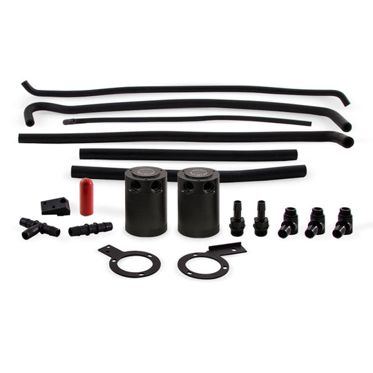 Mishimoto 08-14 Subaru STI Baffled Oil Catch Can Kit - Black