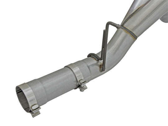 aFe LARGE Bore HD 4in Dual DPF-Back SS Exhaust w/Black Tip 16-17 GM Diesel Truck V8-6.6L (td) LML