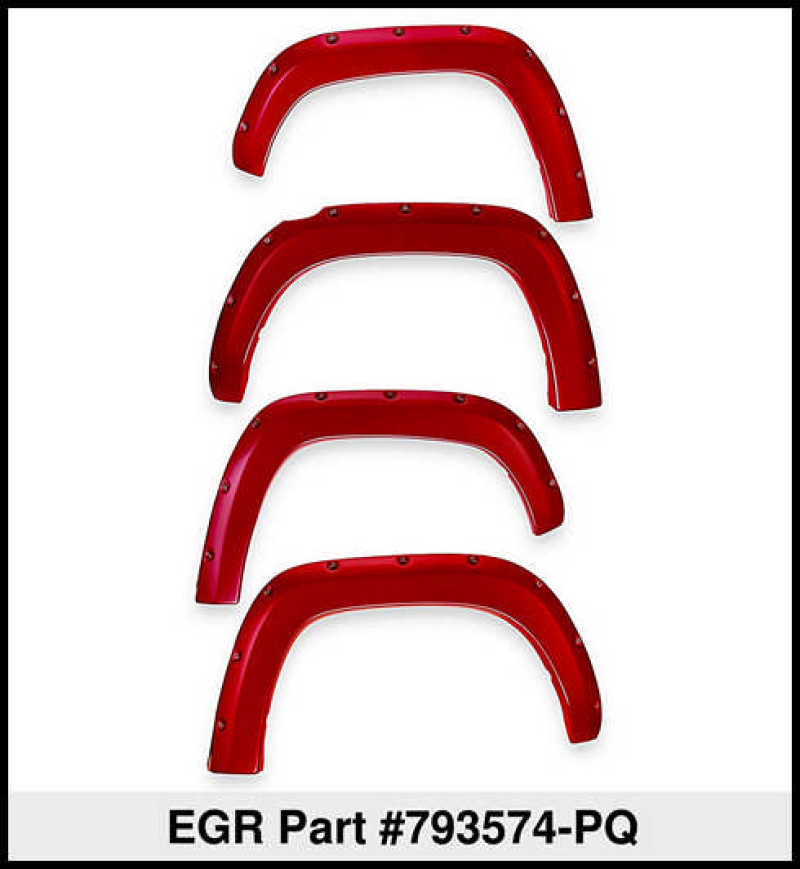 EGR 2018 Ford F150 Bolt-On Look Color Match Fender Flares - Set - Race Red