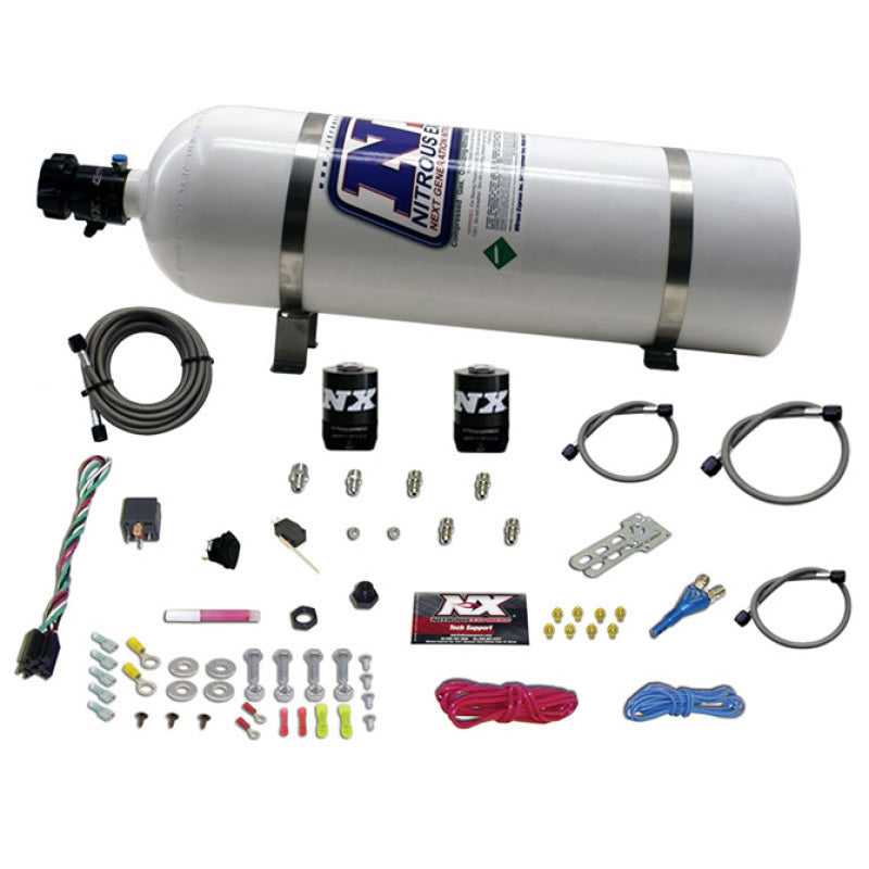 Nitrous Express GM EFI Race Single Nozzle Nitrous Kit (100-250HP) w/15lb Bottle