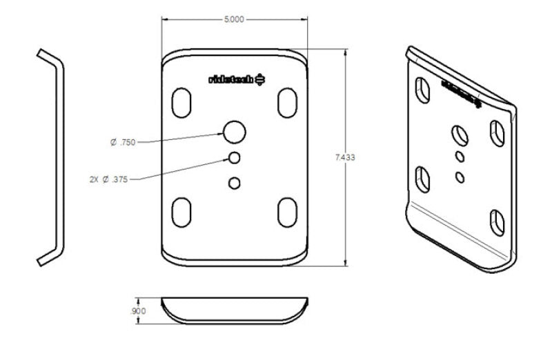 Ridetech U-Bolt Plate for 3in Axle Tube