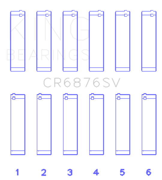 King Mercedes-Benz OM 642 Connecting Rod Bearing Set