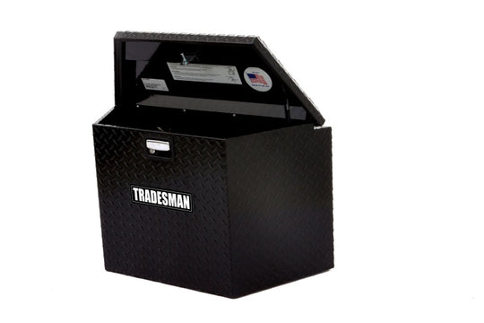 Tradesman Aluminum Trailer Tongue Storage Box (21in.) - Black