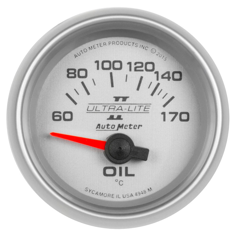 Autometer Ultra-Lite II Gauge Oil Temp 2 1/16in 60-170f Electric Ultra-Lite II
