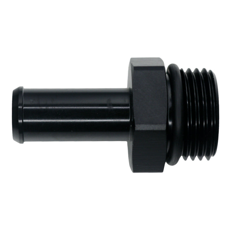 DeatschWerks 10AN ORB Male to 1/2in Male Barb Fitting - Anodized Matte Black