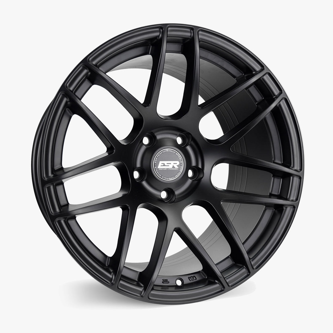 RF1 19X10.5 5X110 (CUSTOM DRILL) +30 MATTE BLACK FACE MATTE BLACK LIP