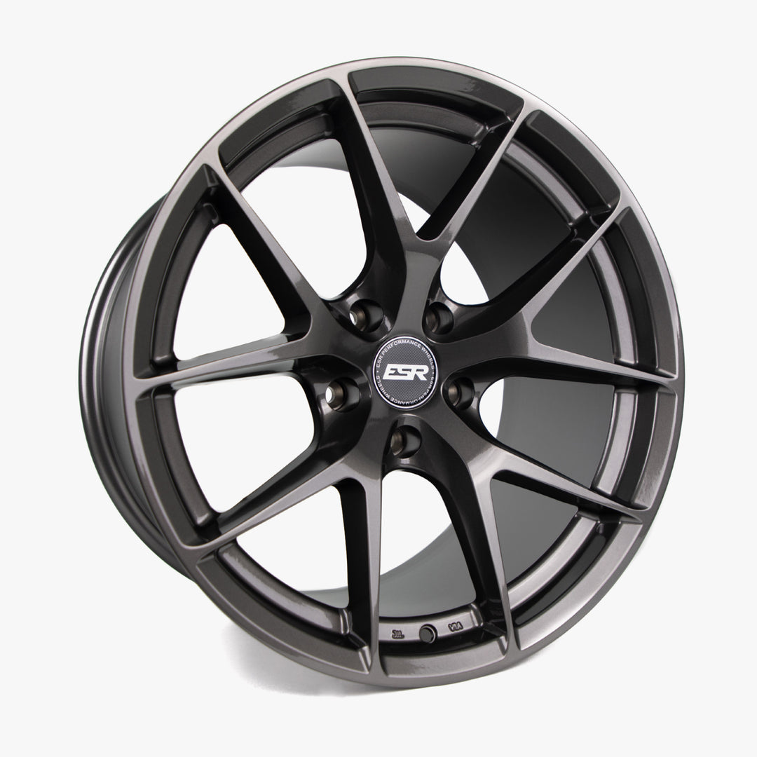 RF2 19X9.5 5X108 (CUSTOM DRILL) +35 GLOSS GRAPHITE FACE GLOSS GRAPHITE LIP